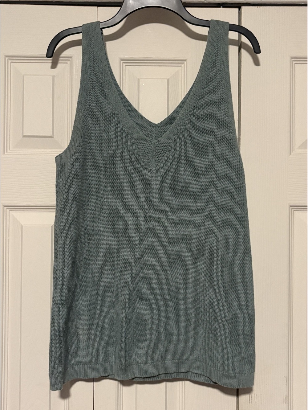Gap Knit Sweater Tank Green Coastal Fisherman Core Sleeveless Top Women's